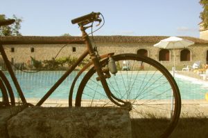 velo & piscine - Château Guiton