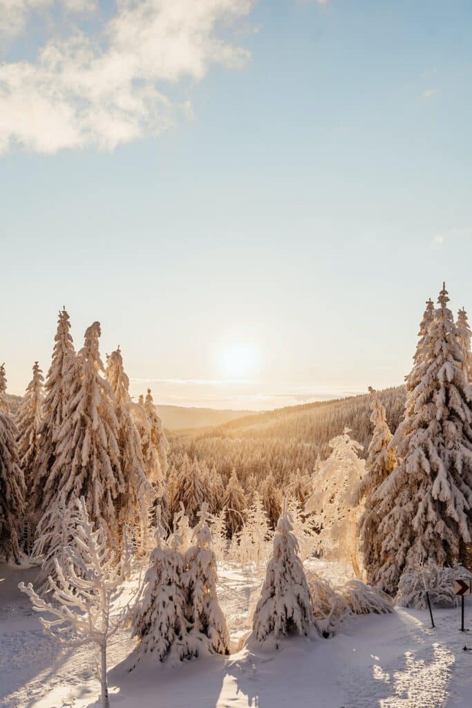 randonnée naturiste en hiver