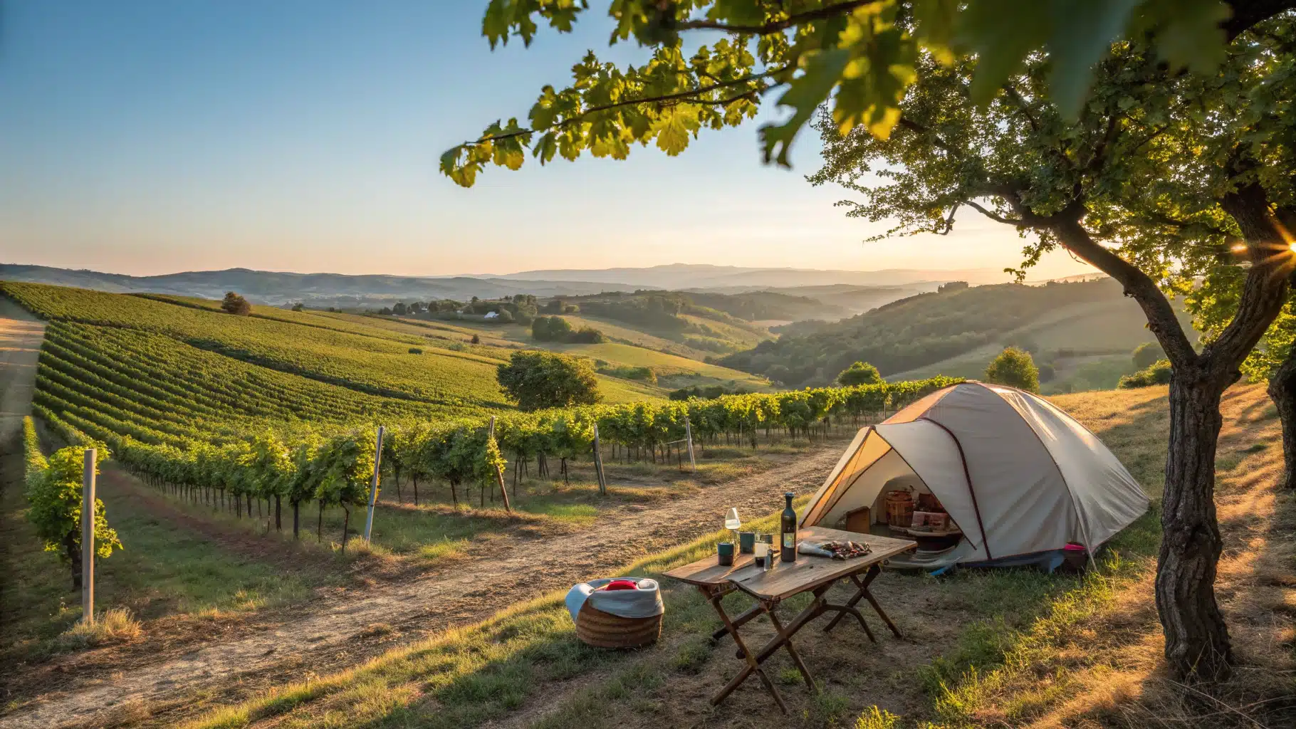 camping régions viticoles